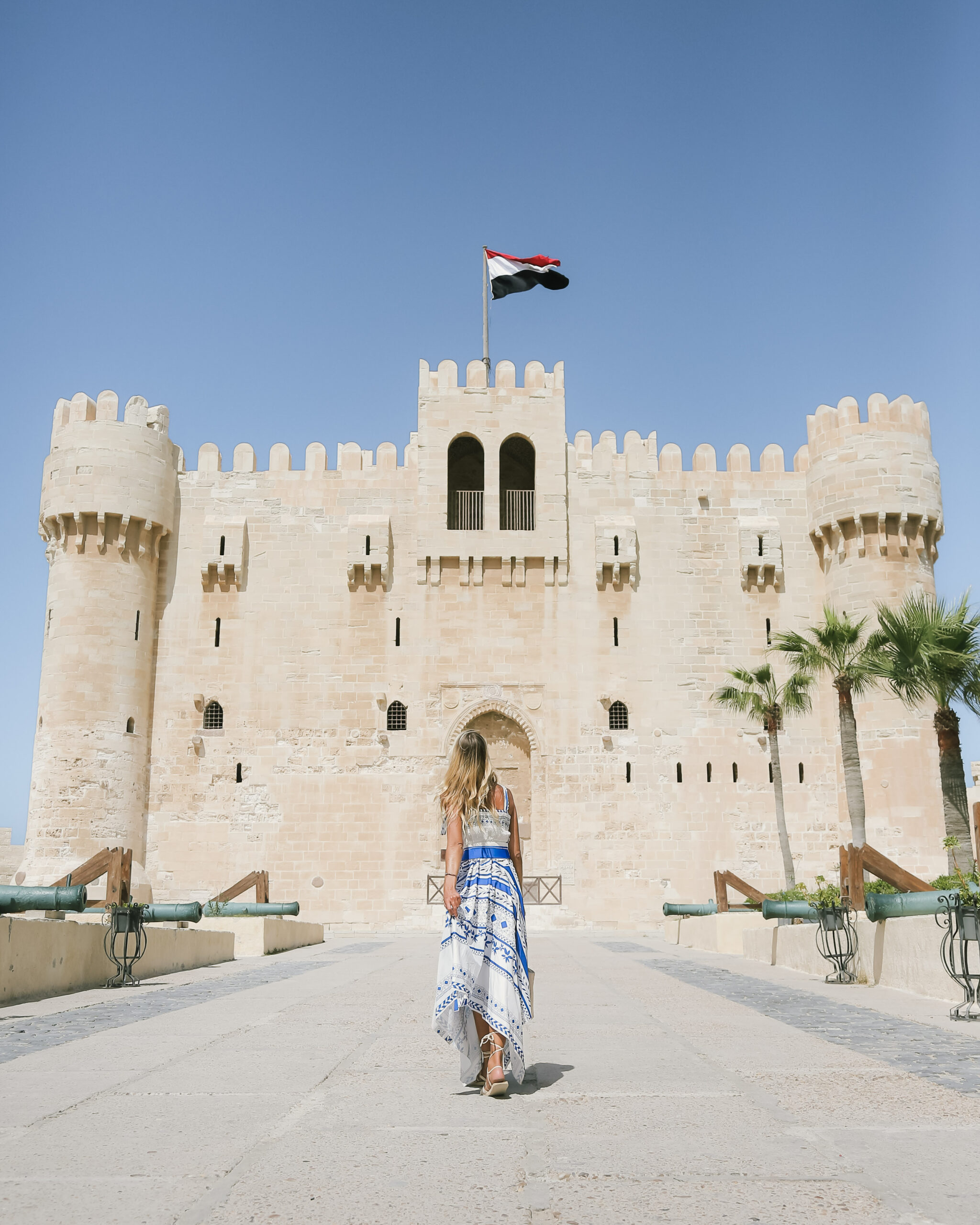 Travel photography at the Citadel of Qaitbay in Alexandria, Egypt. Capturing the strength of the ancient fortress against the Mediterranean horizon, where history and the sea converge in timeless harmony.